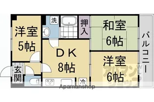 モラーダ墨染【304号室】の間取り