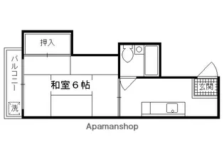 甲ノ辻マンション【108号室】の間取り