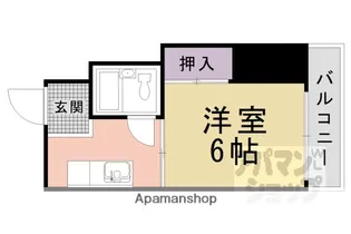 甲ノ辻マンション【109号室】の間取り
