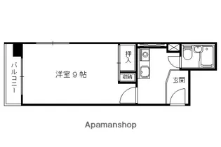 1Kの間取り画像
