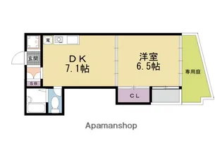 メゾン音羽【105号室】の間取り