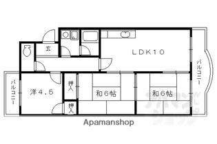 サンパレス【2階】の間取り