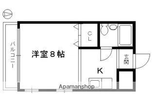 るうとぴあ竹内【2階】の間取り