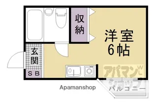 プルシャン山科【5階】の間取り