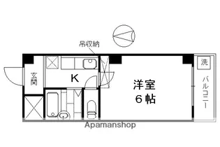 パッセージS【101号室】の間取り