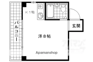 BEE HOUSE【303号室】の間取り