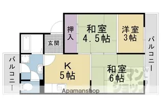 ハイツクローバー【B-202号室】の間取り