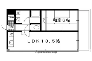 コーポポルスター【203号室】の間取り