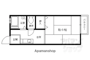 フレンドハイツヒラキ【203号室】の間取り