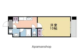 プラネシア星の子山科三条【9階】の間取り