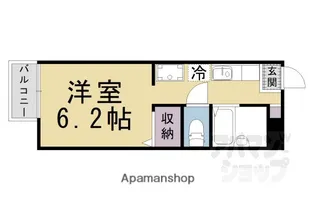 アルペンローゼ【201号室】の間取り