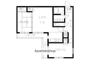 パラドール宮前橋【303号室】の間取り