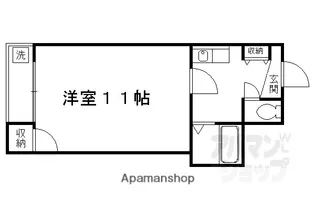 エスポワール桃山【205号室】の間取り