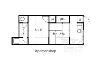 宮本ハイツ【105号室】の間取り