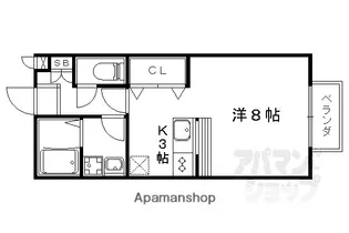 エスポワール A棟【202号室】の間取り