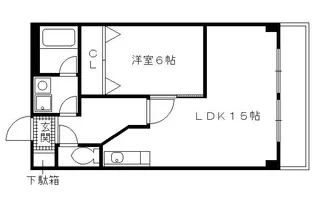 第2長栄マンション【505号室】の間取り