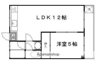 カサボニータ淀【1階】の間取り