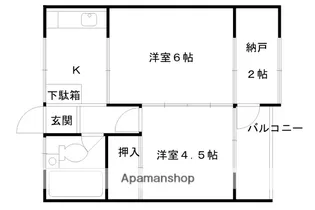 稲荷マンション【4-P号室】の間取り