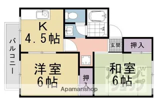 シャルムK&N【103号室】の間取り