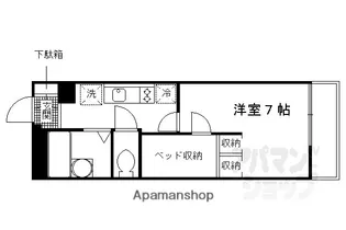 レオパレスグリーングラスI【210号室】の間取り