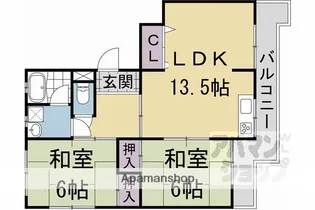パークテラス明和台【201号室】の間取り