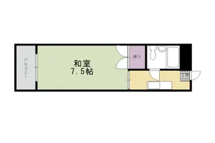 ポアール墨染【1D号室】の間取り