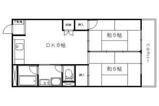 レジデンス山本I【205号室】の間取り