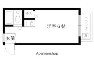 1Rの間取り画像