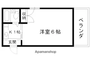 カーサデ伏見【3-A号室】の間取り