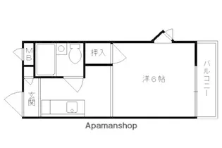ル・シェルブール【101号室】の間取り