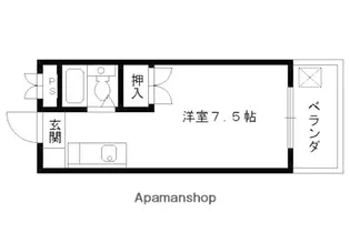 シティハイツ桃山【401号室】の間取り