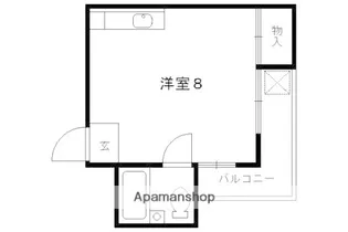 マットハウス銀座堂【206号室】の間取り