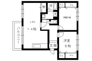 フローラ【3階】の間取り
