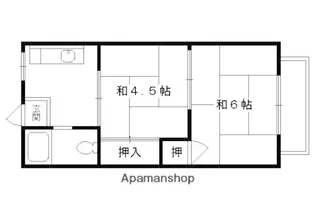 望月コーポ【210号室】の間取り