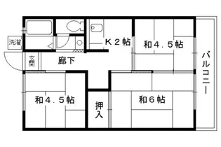 ハイム秀芳【103号室】の間取り