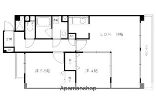 アローム山科I【101号室】の間取り