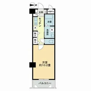 ライオンズマンション上鳥羽【0511号室】の間取り
