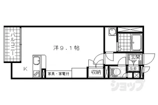レオネクストファーストクラス【206号室】の間取り