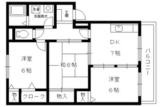 アーバンハウス鴨川【3階】の間取り