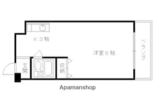 竹田マンション【307号室】の間取り