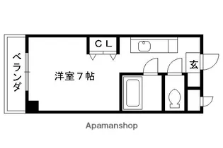ノアーズアーク観月橋【302号室】の間取り