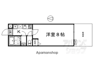 ワングレース西大路【101号室】の間取り