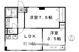 プランドール【101号室】の間取り