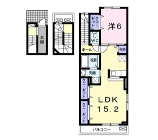 ソレイユ妙峠【3階】の間取り
