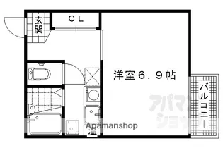 ラ・シャンブル【301号室】の間取り