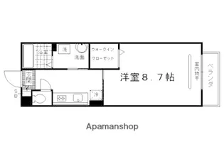 グラシア城南の森【102号室】の間取り