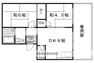 アーバンハイツ田中【102号室】の間取り