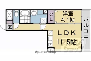 グレース桂川【3階】の間取り