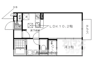 アーバンスクェアI【105号室】の間取り