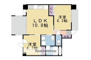 LATTICE HIGASHINO【4階】の間取り